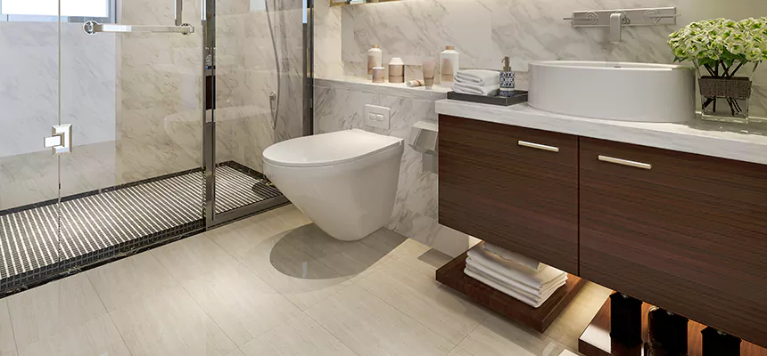 Burst Pipe Bathroom Cleanup in Coralville