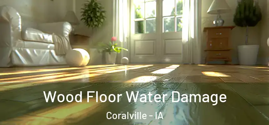Wood Floor Water Damage Coralville - IA